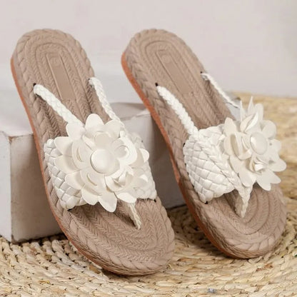 Zomersandalen met Bloemen voor Vrouw