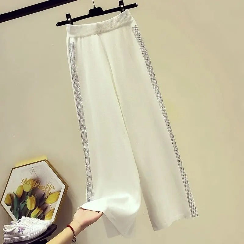 Wijde Broek voor Vrouw Hoge Taille Comfortabel