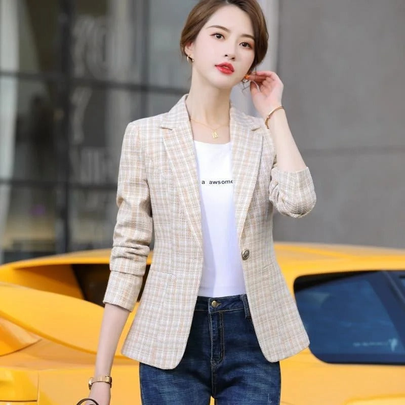 Vrouwelijke Blazer Casual Losse Pasvorm - StudioMarella