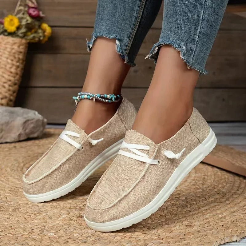 Dames Canvas Sneakers Beverly Stijl Casual - StudioMarella