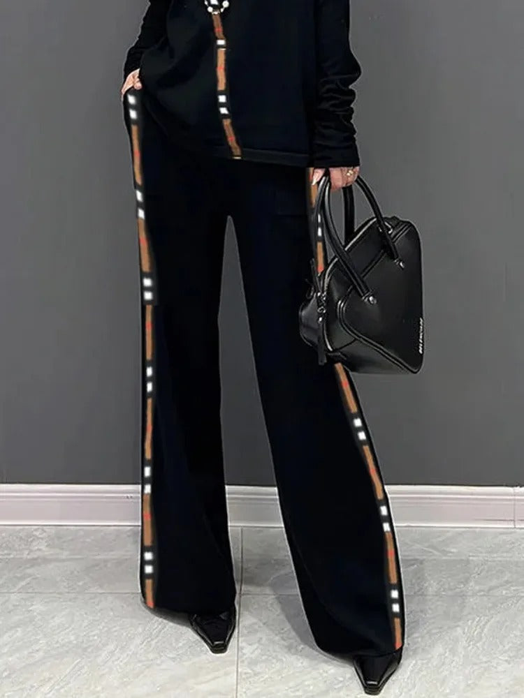 Comfortabele Elastische Vrouwelijke Broek met Hoge Taille - StudioMarella