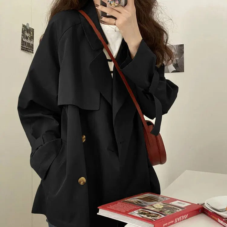 Lange Trenchcoat voor Vrouwen Ivy Stijl Jas - StudioMarella