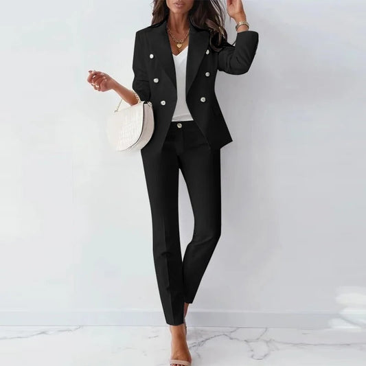 Dames Kleding Set - Elegante Katoen Zakelijke Jurk - StudioMarella