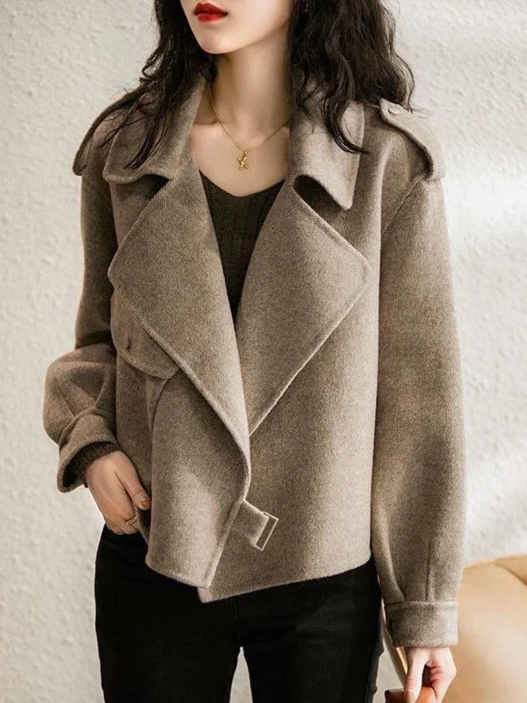 Dames Wollen Jas Warm en Chic - StudioMarella