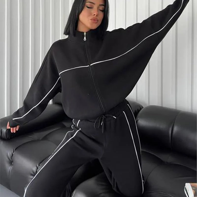 Dames Gebreide Trui en Broek Set Warme Winteroutfit