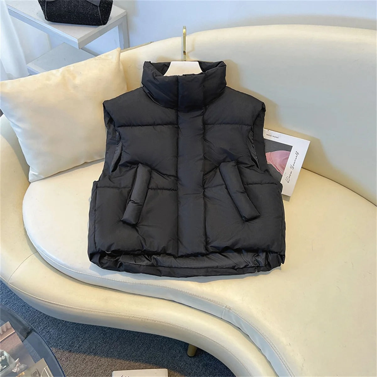 Dames Vest Winddicht Waterafstotend Kort Model