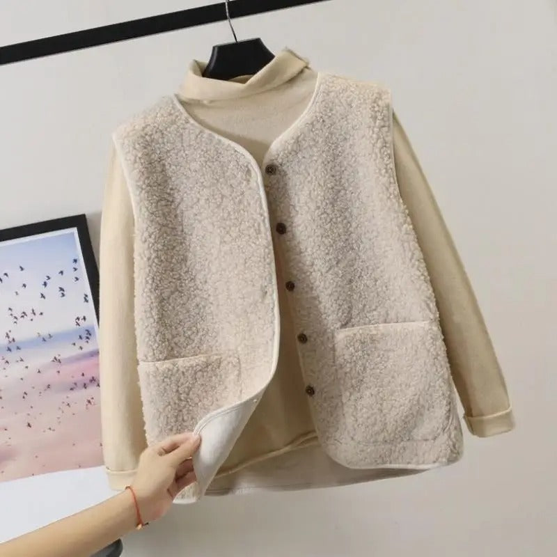 Dames Vest Wollen Warme en Stijlvolle Trui