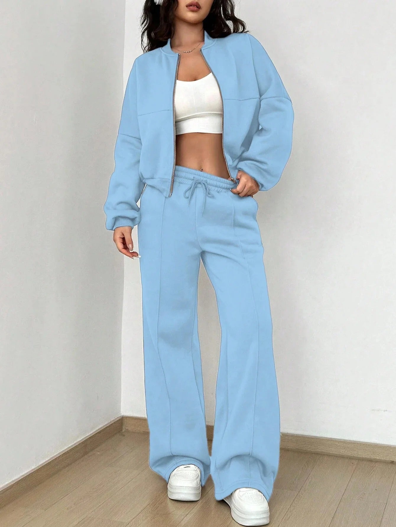 Dames Bomberjack Set 2-Delig Sportief Design
