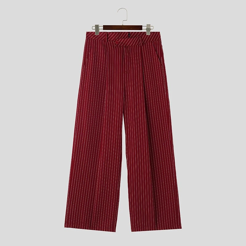 Mannenbroek Comfortabele Hoge Taille Stof