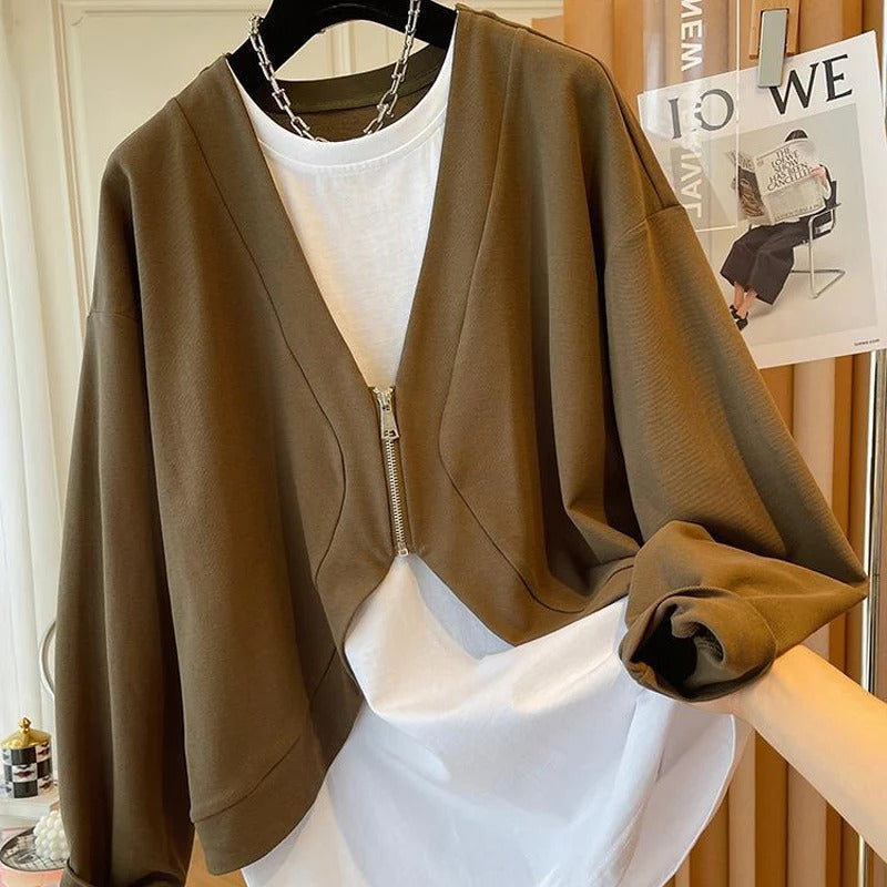 Dames Sweatshirt Lange Mouwen Ronde Hals Zacht - StudioMarella