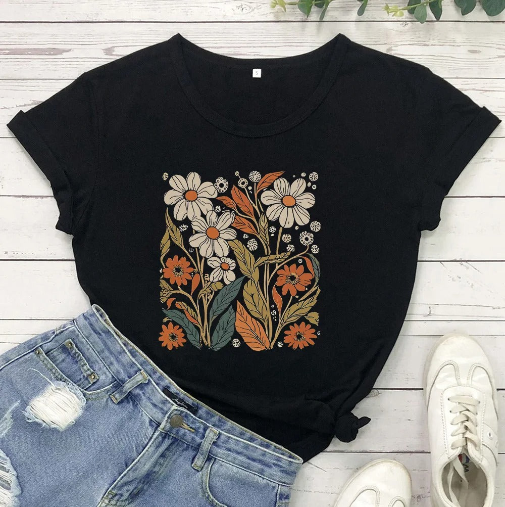 Vrouwen Bloemen Shirt Bloemige Zomer Jurk Stijl - StudioMarella