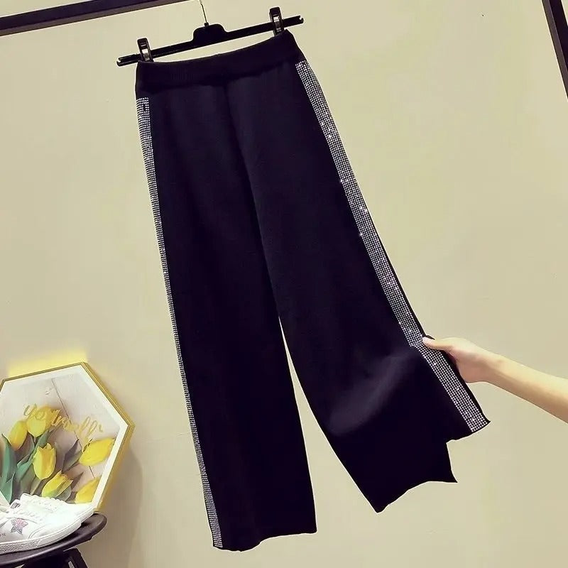 Wijde Broek voor Vrouw Hoge Taille Comfortabel - StudioMarella