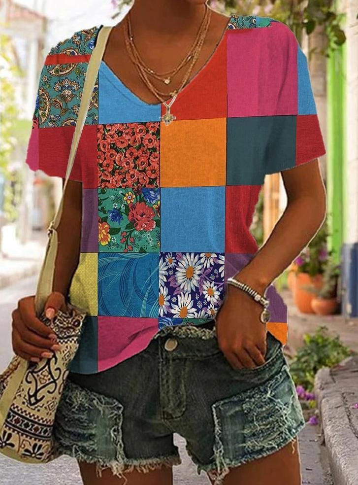 Dames Overhemd Bloemenprint Feminiene Stijl