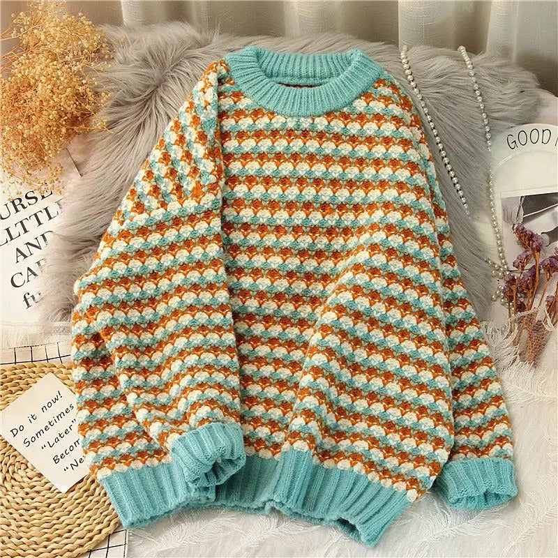 Damestrui Losse O-Hals Casual Trui