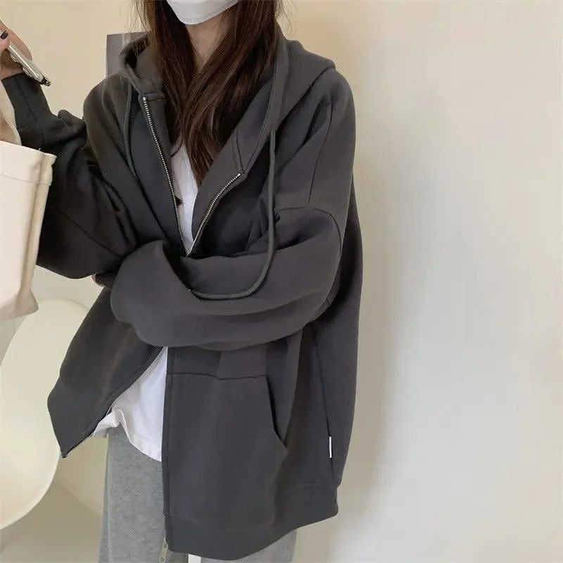 Dames Jack Oversized Met Rits Modern Lange Jas - StudioMarella