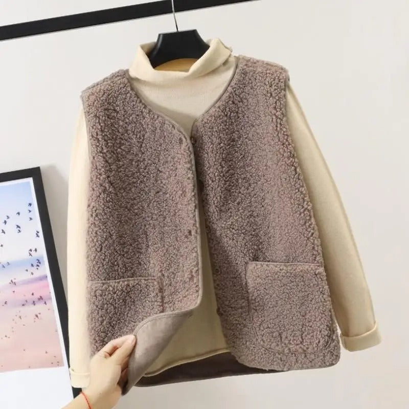 Dames Vest Wollen Warme en Stijlvolle Trui - StudioMarella