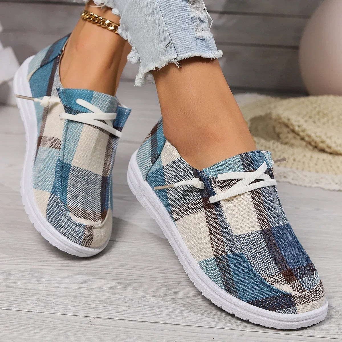 Dames Sneakers Lichtgewicht Comfortabele Canvas Schoenen