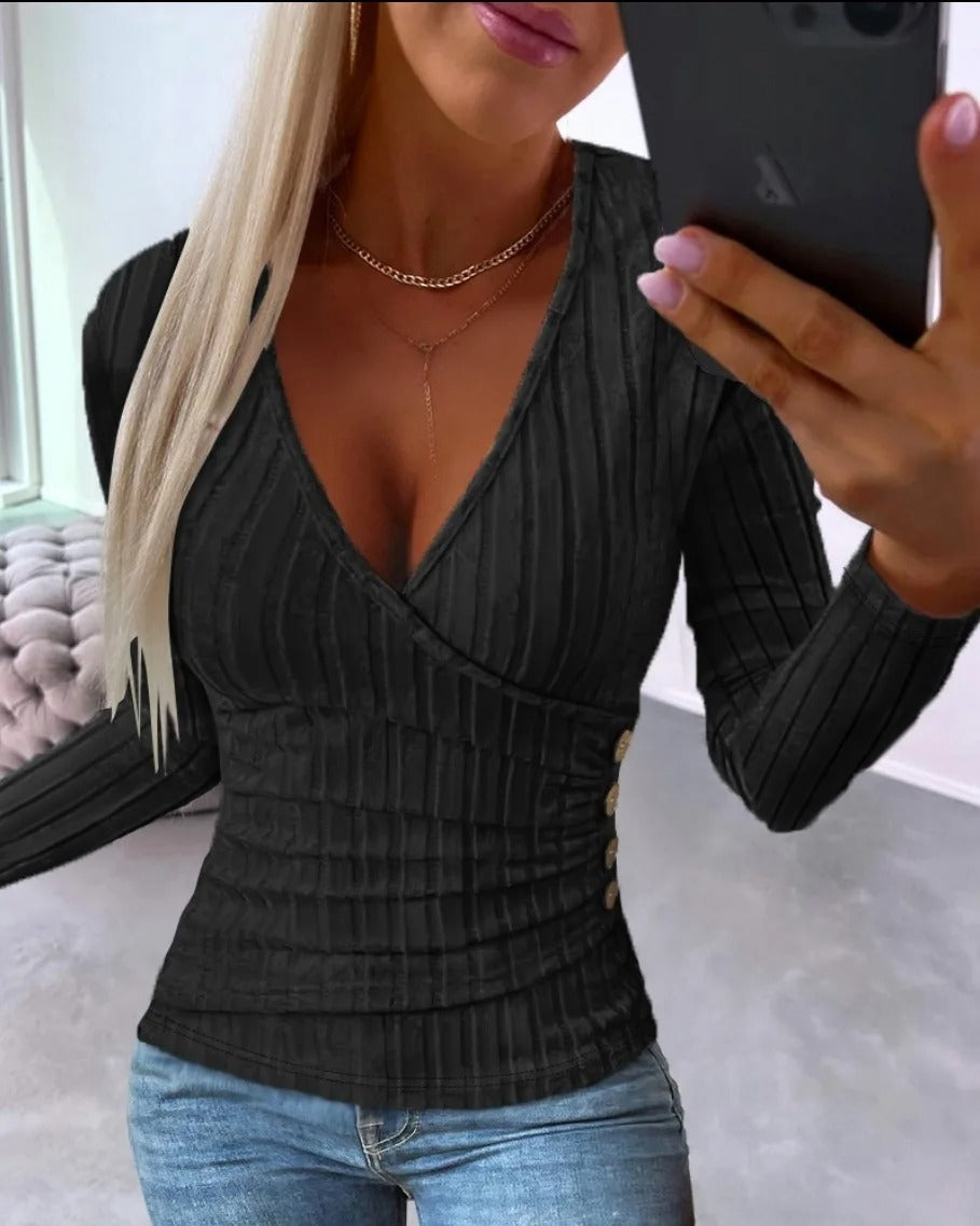 Vrouwen Top Geribbeld Strak Model - StudioMarella