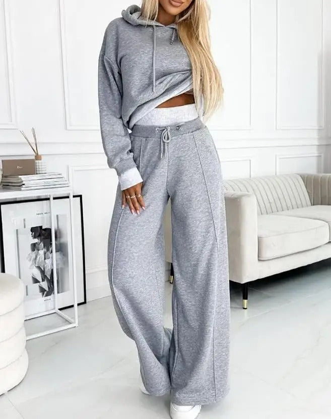 Vrouwelijke Sportoutfit Lange Mouwen Trainingsbroek