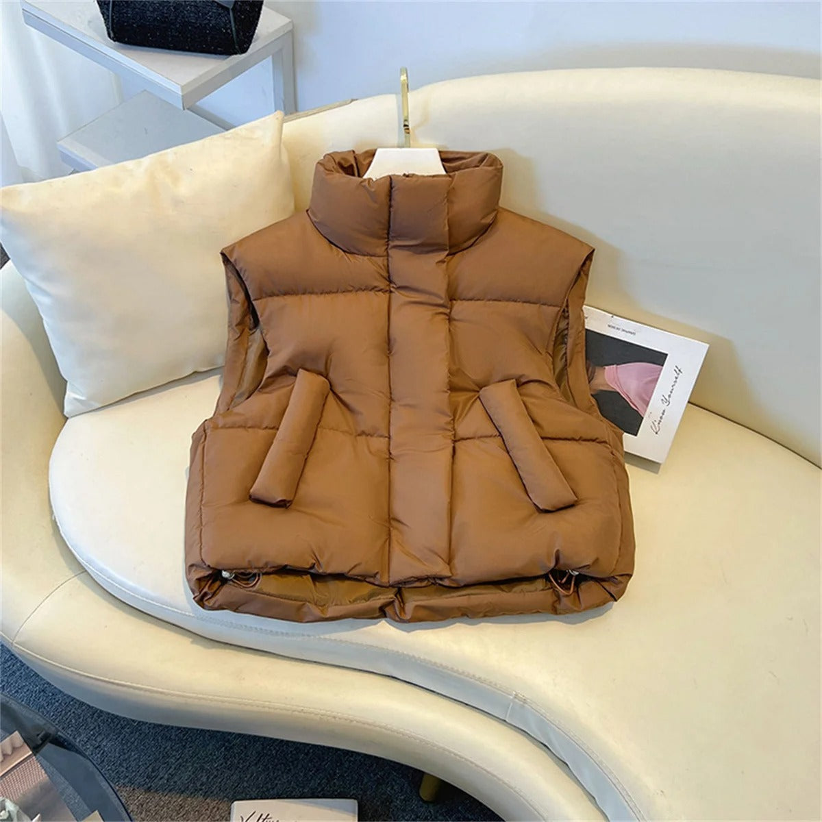 Dames Vest Winddicht Waterafstotend Kort Model