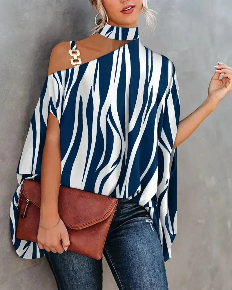Vrouwelijke Off-the-Shoulder Top Elegant en Chic