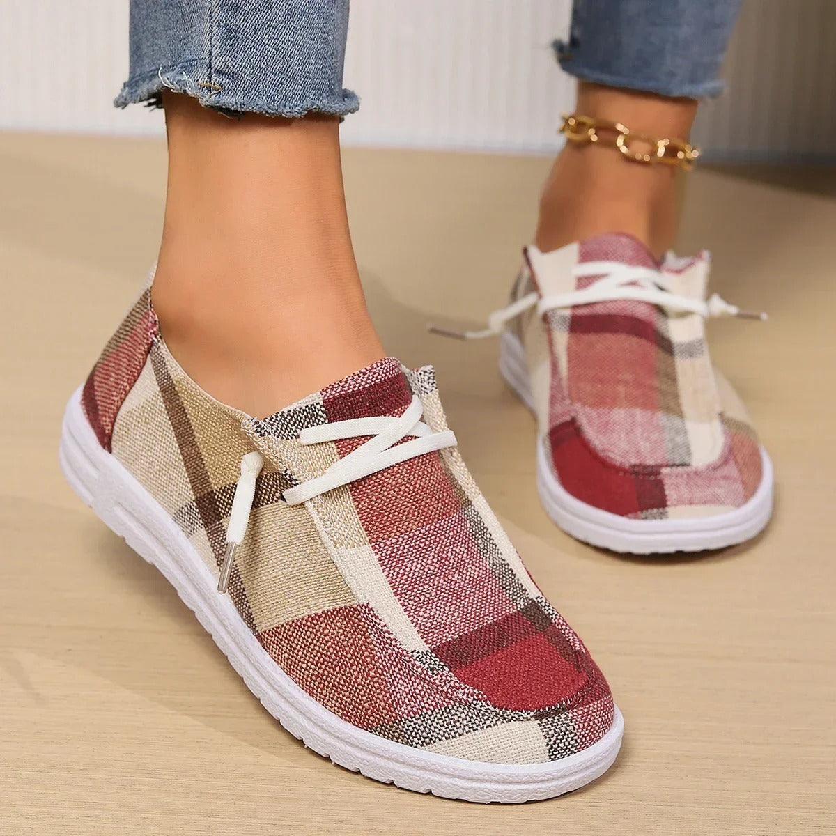 Dames Sneakers Lichtgewicht Comfortabele Canvas Schoenen