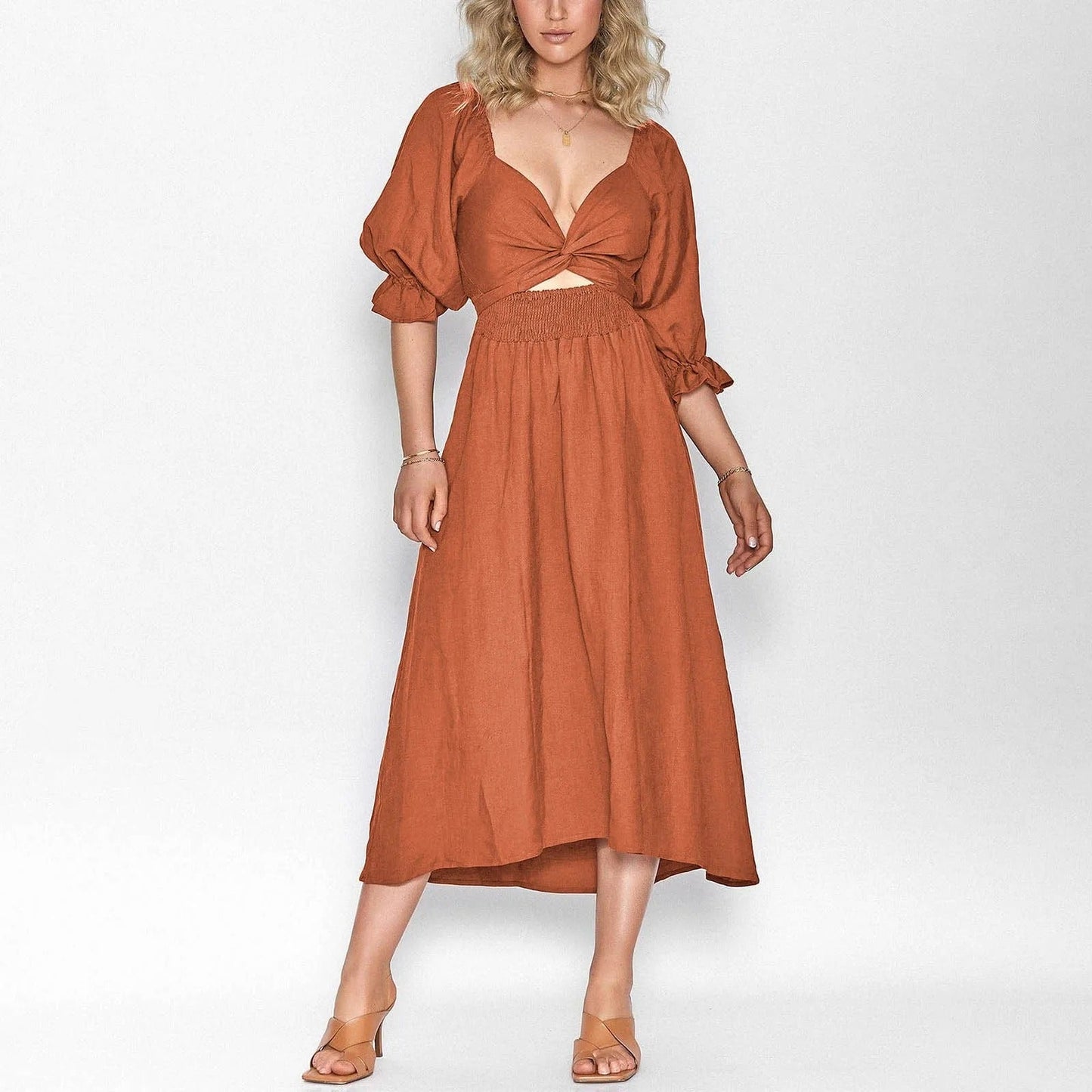 Korte Damesjurk Elegante Zomerjurk voor Vrouw