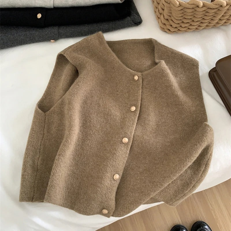 Mouwloos Vest Gebreid Zomer Jurk Vest - StudioMarella