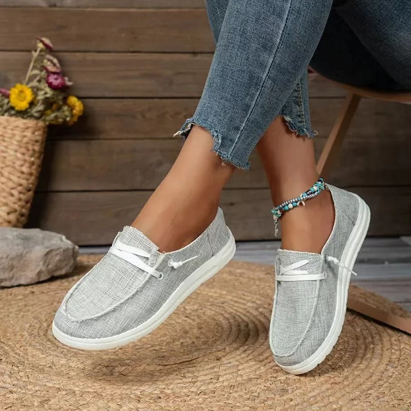 Dames Canvas Sneakers Beverly Stijl Casual