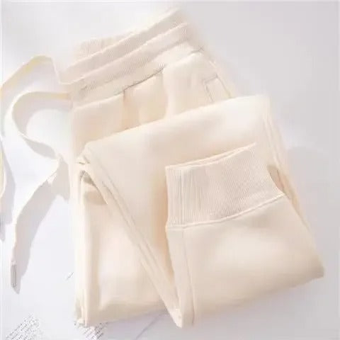Dames Fleece Broek Warme Elastische Lange Broek voor Vrouw