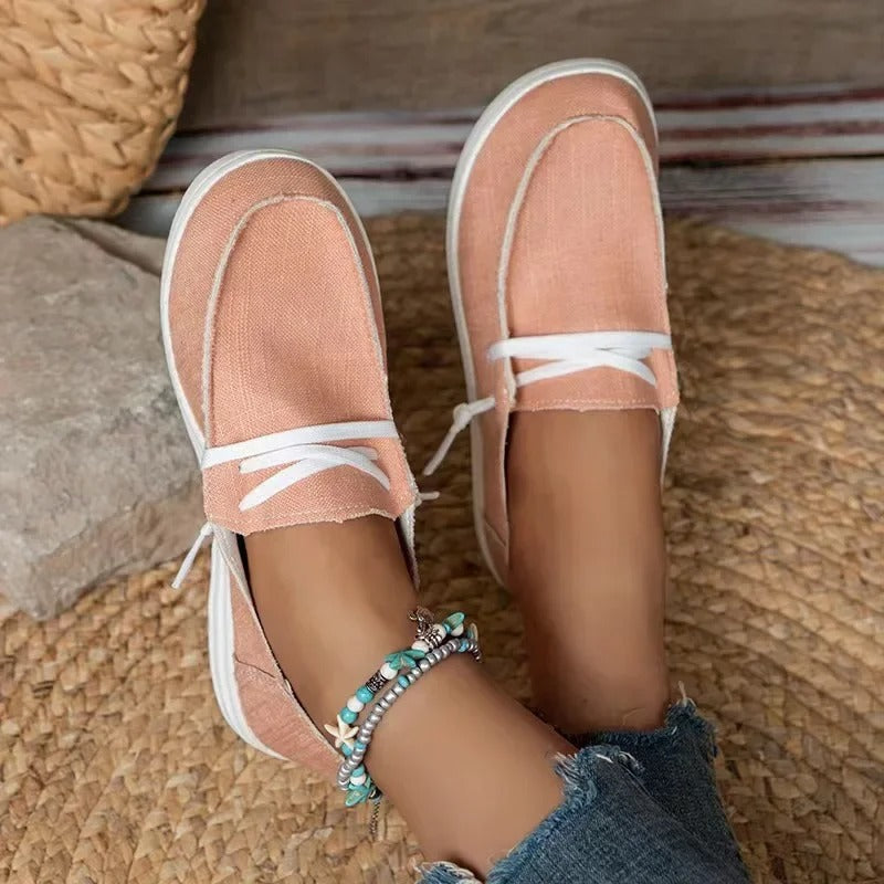 Dames Canvas Sneakers Beverly Stijl Casual