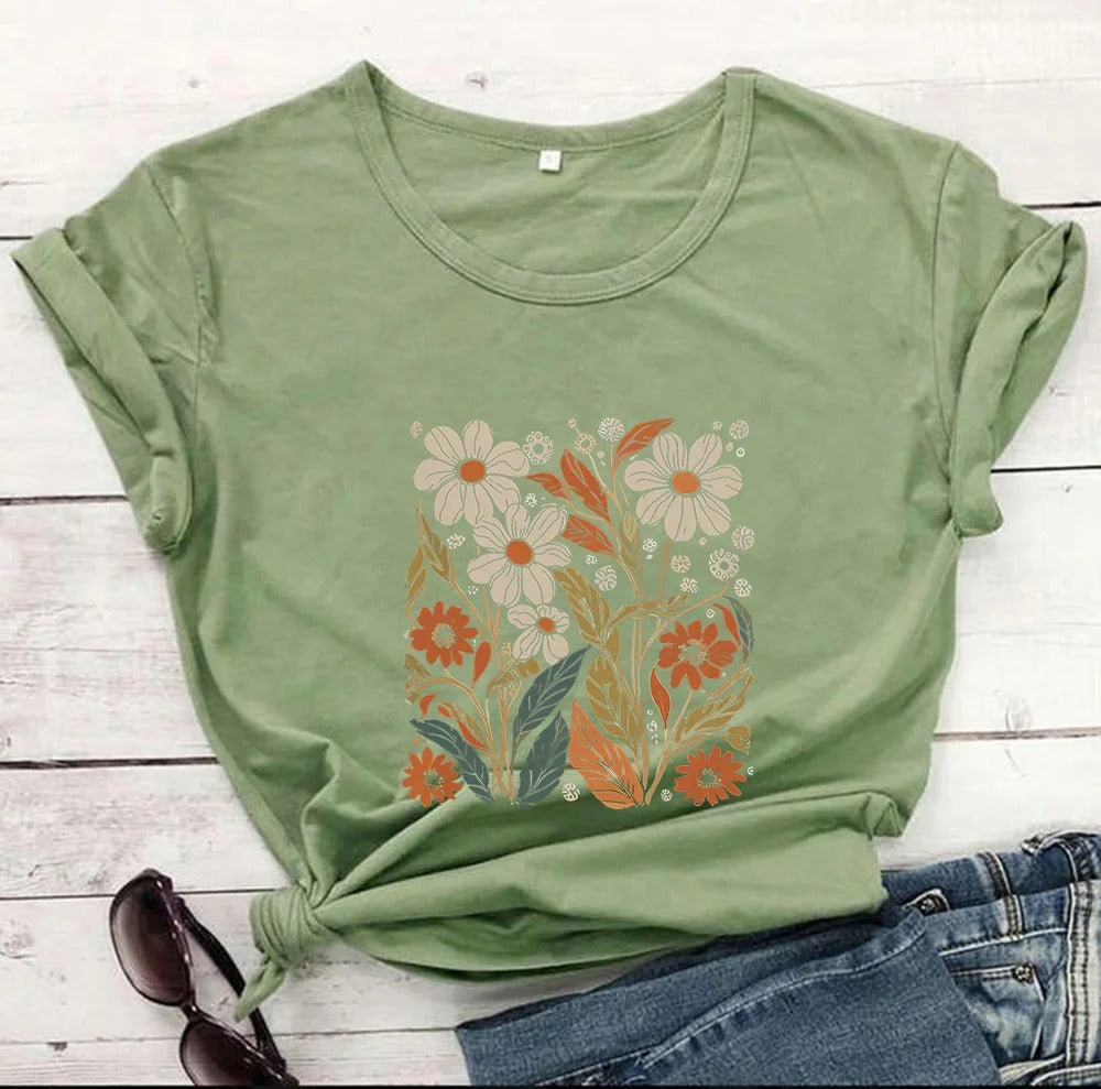 Vrouwen Bloemen Shirt Bloemige Zomer Jurk Stijl