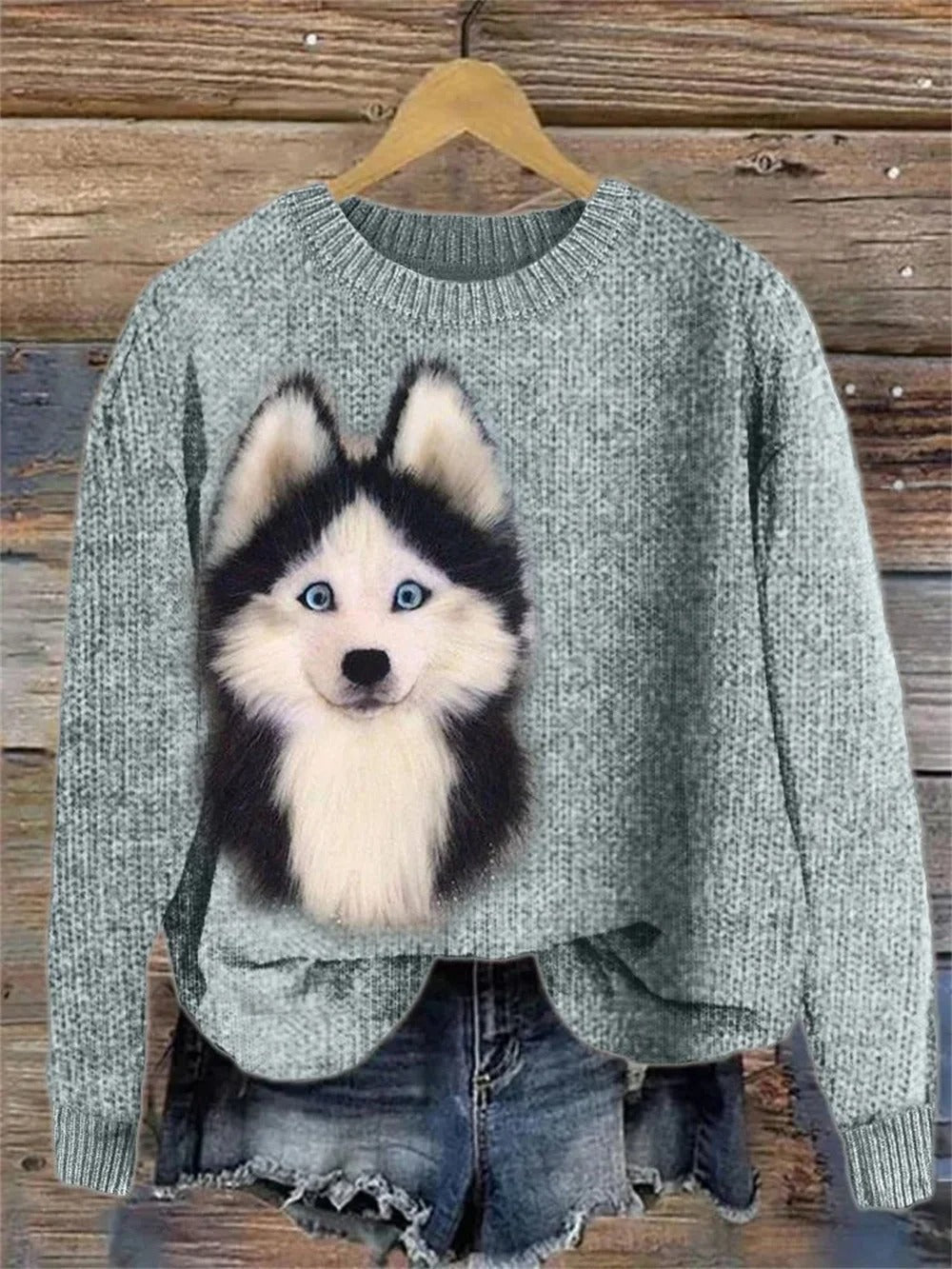 Dames Trui met Leuke Prints en Origineel Ontwerp