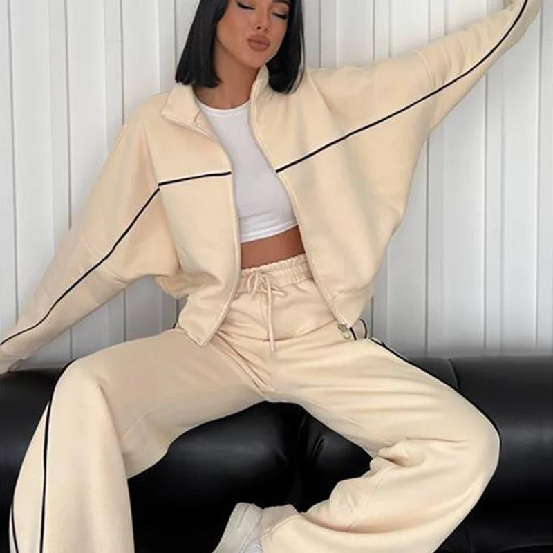 Dames Gebreide Trui en Broek Set Warme Winteroutfit - StudioMarella