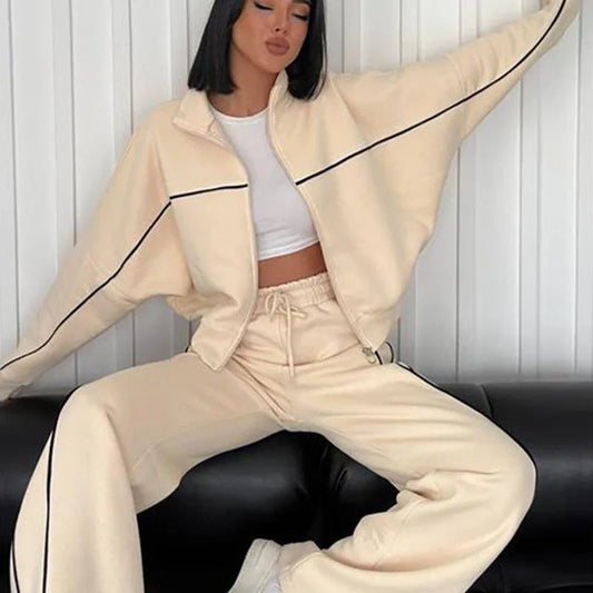 Dames Gebreide Trui en Broek Set Warme Winteroutfit - StudioMarella