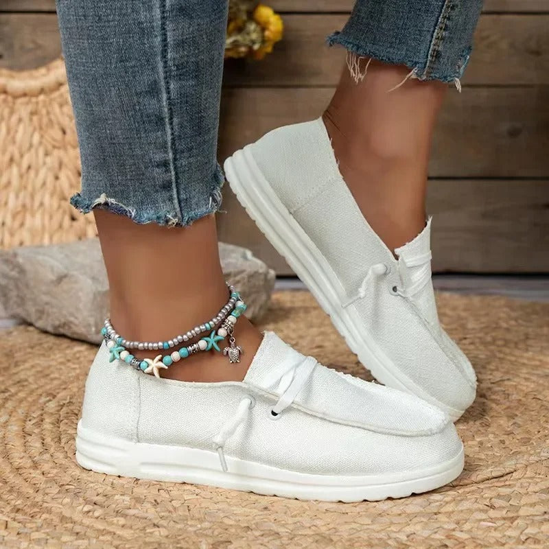 Dames Canvas Sneakers Beverly Stijl Casual