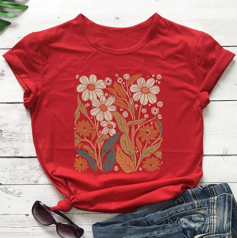 Vrouwen Bloemen Shirt Bloemige Zomer Jurk Stijl