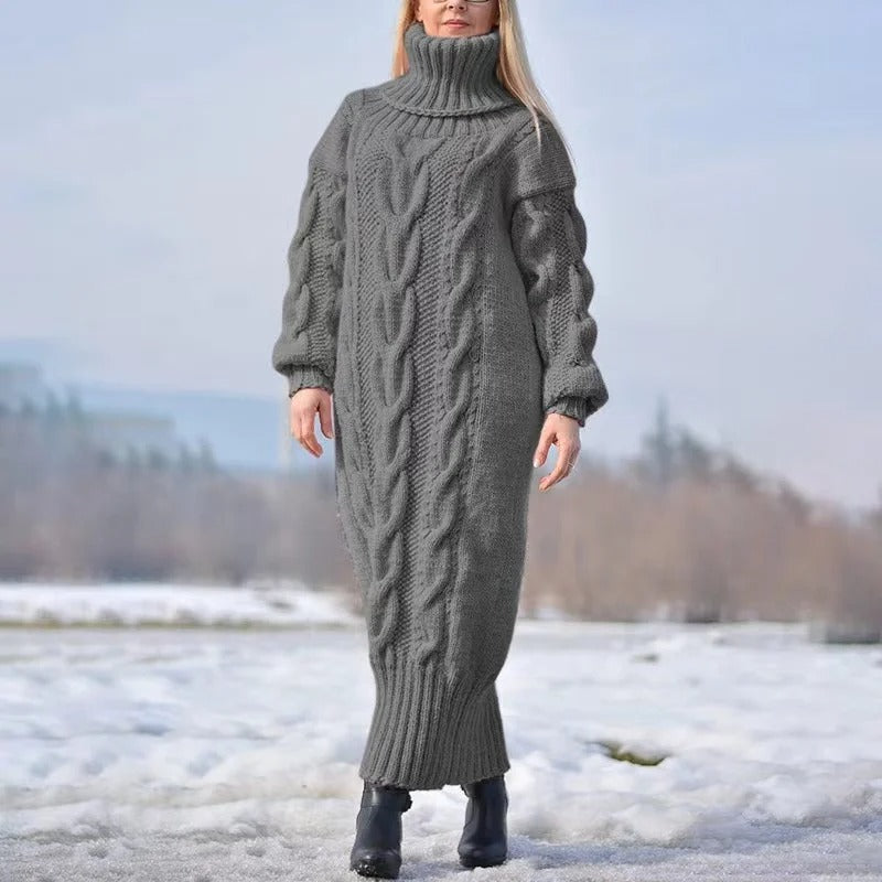 Kabeljurk Lange Mouwen Gebreid Warm en Elegaat - StudioMarella