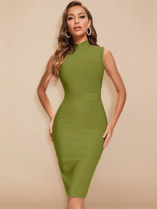 Gebreide Jurk Figuur Nauw Slank Bandage Stijl - StudioMarella