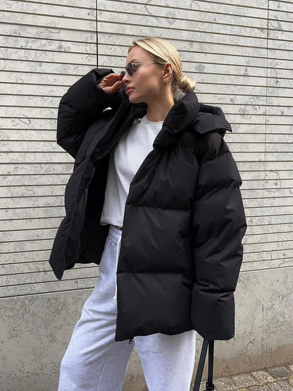 Dikke Winterjas voor Vrouwen Warm en Oversized