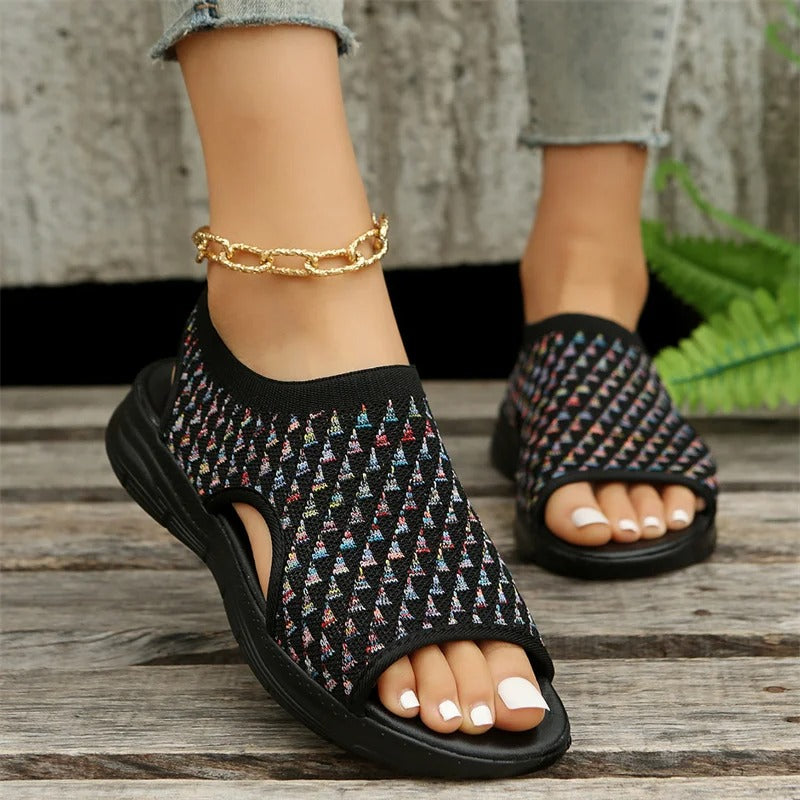 Vrouwelijke Zomersandalen Open Teen Comfortabele Schoenen
