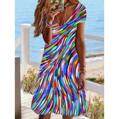 Vrouwen Zomerjurk Korte Elegante Jurk Zomer