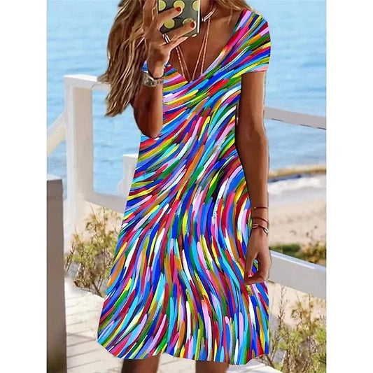Vrouwen Zomerjurk Korte Elegante Jurk Zomer - StudioMarella