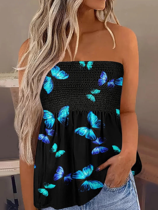Dames Jurkje Zomer Strapless Top Mode - StudioMarella