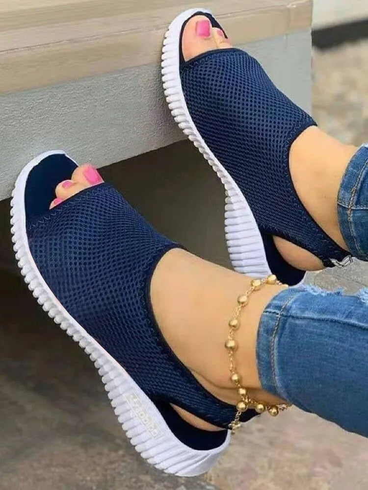 Dames Hak Sandalen Ellenstuk Gesloten Zomer Schoenen - StudioMarella