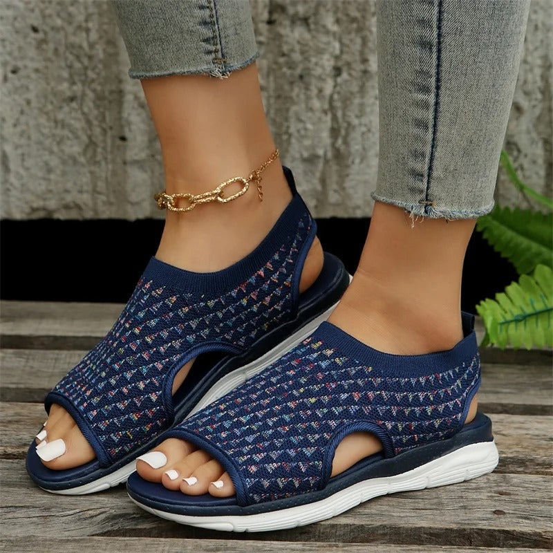 Vrouwelijke Zomersandalen Open Teen Comfortabele Schoenen