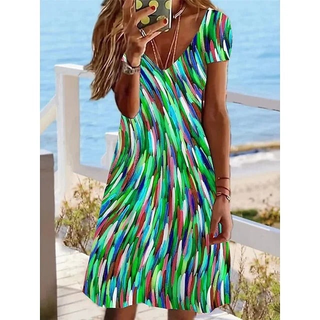 Vrouwen Zomerjurk Korte Elegante Jurk Zomer