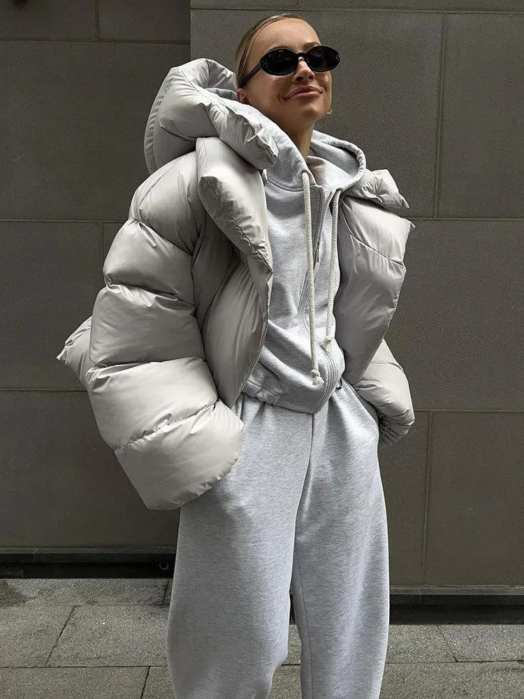 Dikke Winterjas voor Vrouwen Warm en Oversized