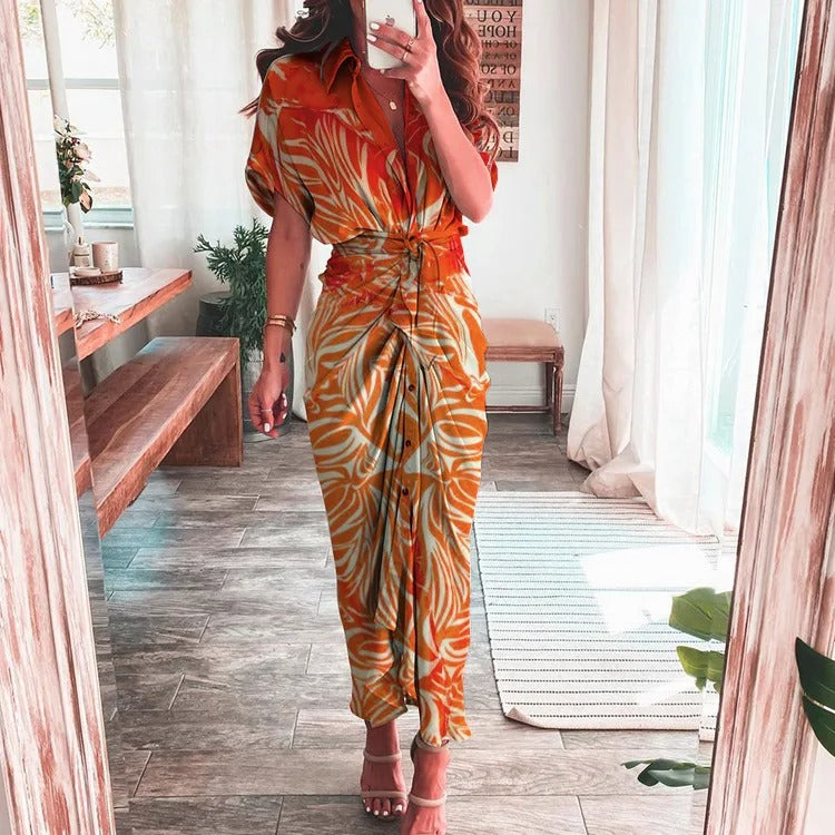 Jurk met Rüschen Vrouwelijk Zomerjurk Mode
