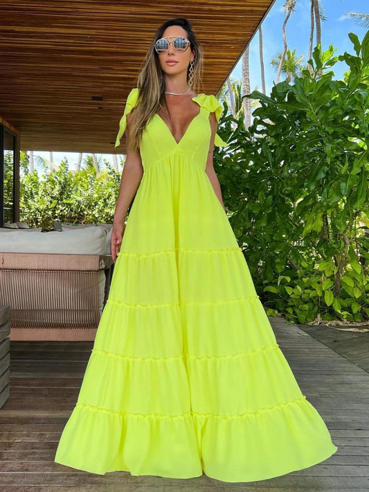 Lange Zomerjurk Elegante Vrouwenjurk Zomer Stijl - StudioMarella